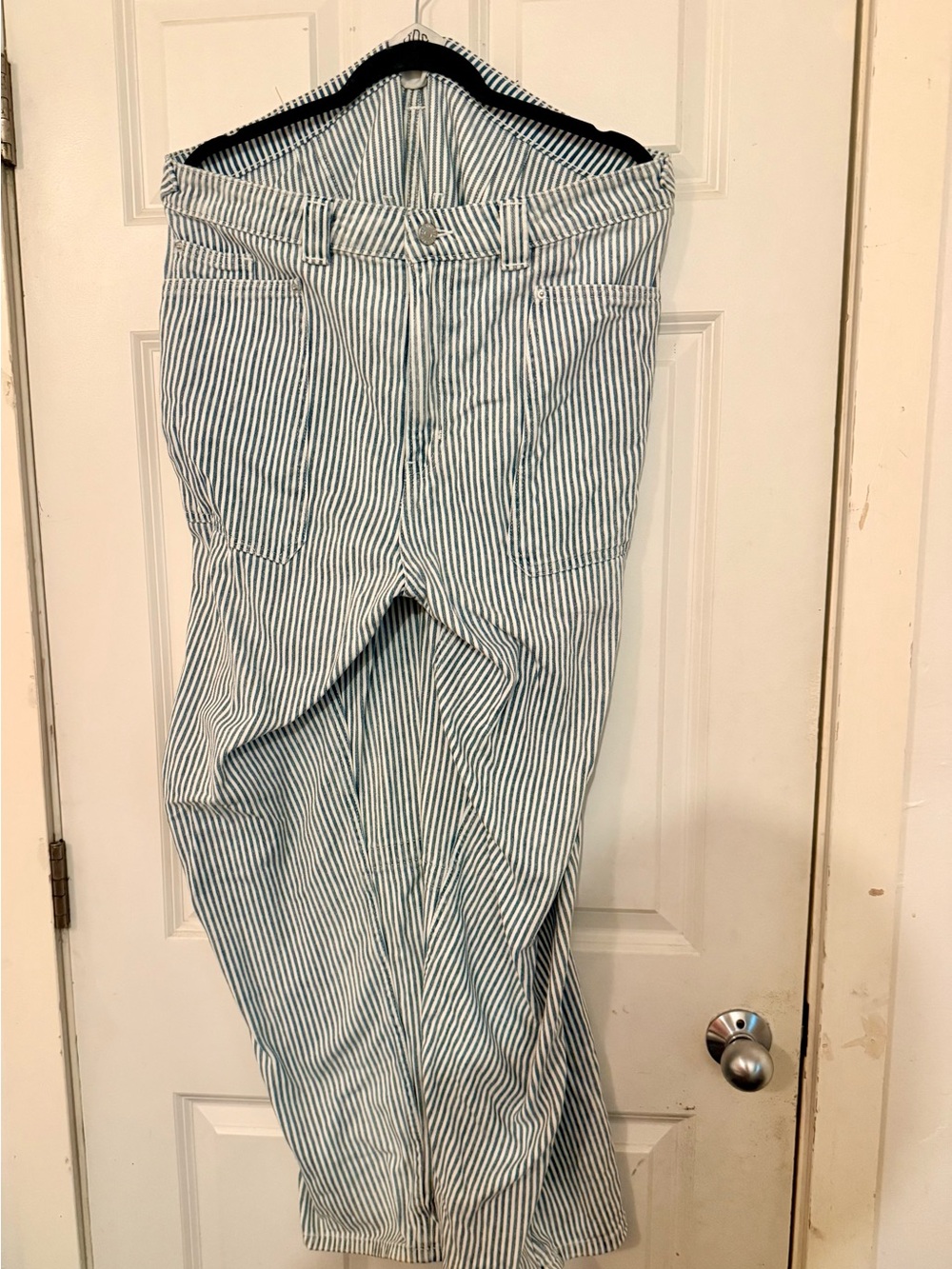 BDG Striped Blue and White Women’s Jeans